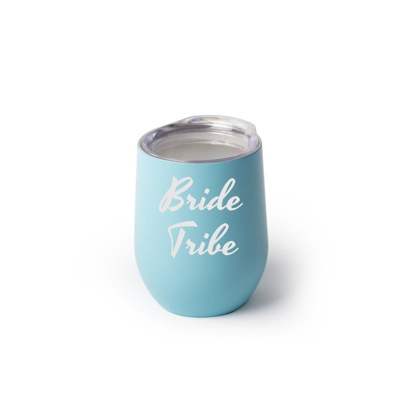 Stainless Steel Stemless Wine Glass, Seafoam, 12 Oz.