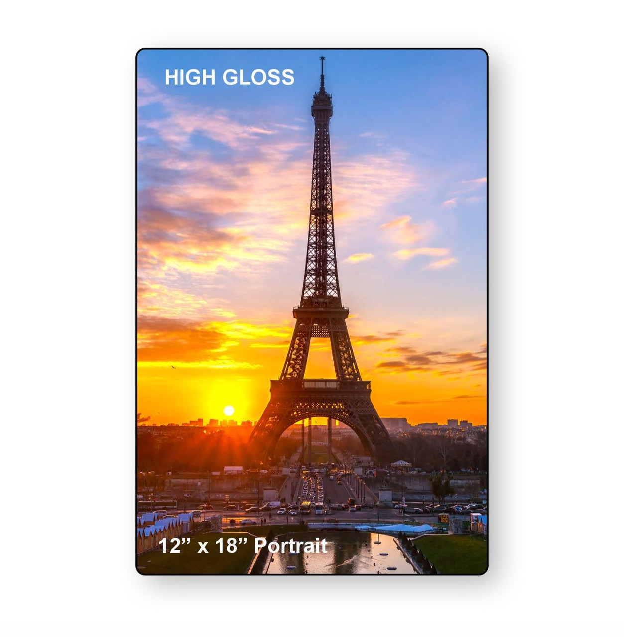 LumaPixx, Custom Metal Photo Print, 12" x 18" Portrait, Printed on High Gloss ChromaLuxe® Aluminum