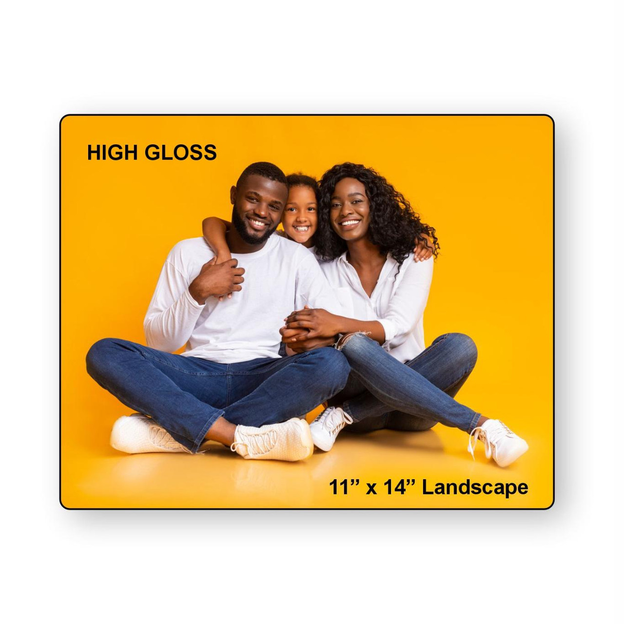 LumaPixx, Custom Metal Photo Print, 11" x 14" Landscape, Printed on High Gloss ChromaLuxe® Aluminum