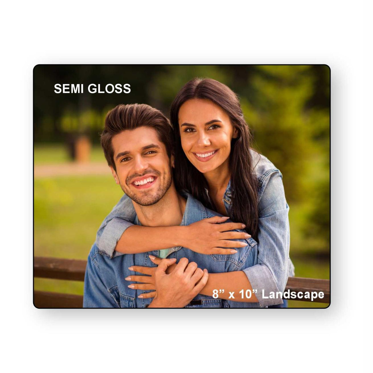 LumaPixx, Custom Metal Photo Print, 8" x 10" Landscape, Upload Your Photo, Printed on Semi-Gloss ChromaLuxe® Aluminum