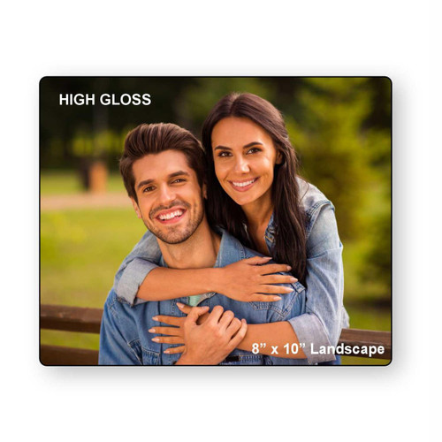 LumaPixx, Custom Metal Photo Print, 8" x 10", Upload Your Photo, Printed on High Gloss ChromaLuxe® Aluminum