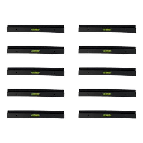 Chromaluxe 4-Way French Cleat Hanging System for Metal Photo Prints, Mounting Cleats with Level, Pack of 10