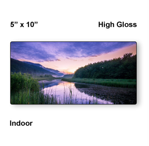 LumaPixx,  5" x 10", High Gloss, Indoor Custom Metal Photo Print