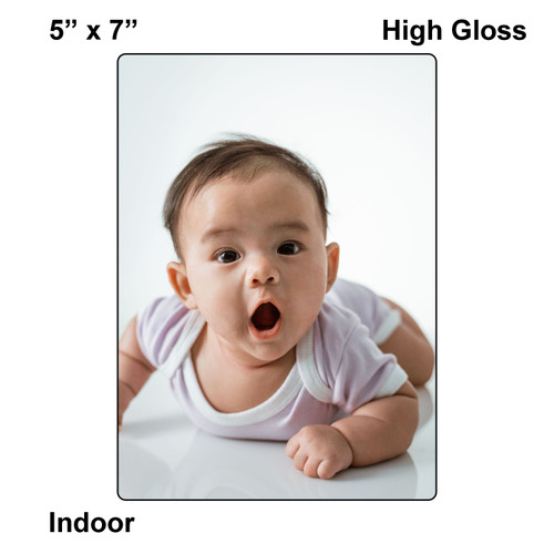 LumaPixx,  5" x 7", High Gloss, Indoor Ultra Custom Metal Photo Print