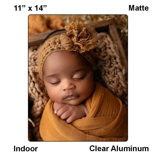 LumaPixx,  11" x 14", Matte, Clear Aluminum, Indoor Ultra Custom Metal Photo Print
