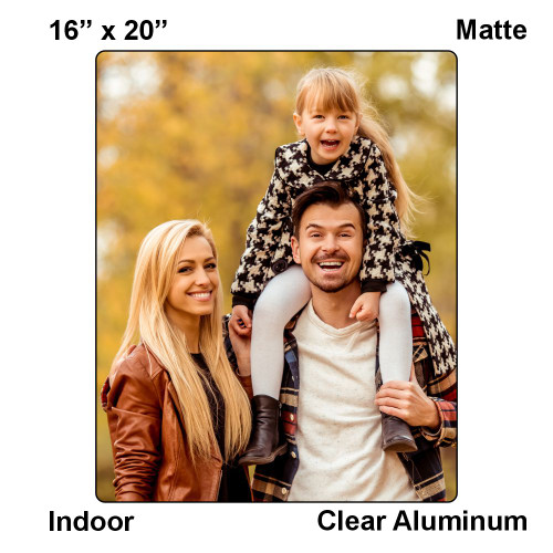LumaPixx,  16" x 20", Matte, Clear Aluminum, Indoor Ultra Custom Metal Photo Print