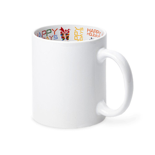 Made 4 You, Personalized Ceramic Coffee Mug, with Holiday Design Inside, 11 Oz.