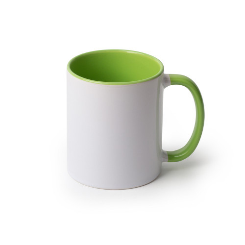 Made 4 You, Personalized Ceramic Coffee Mug, Light Green Inner Color, 11 Oz.