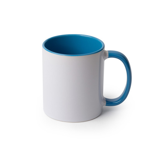 Made 4 You, Personalized Ceramic Coffee Mug, Light Blue Inner Color, 11 Oz.