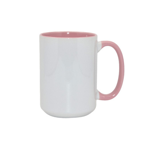 Made 4 You, Personalized Ceramic Coffee Mug, Pink Inner Color, 15 Oz.