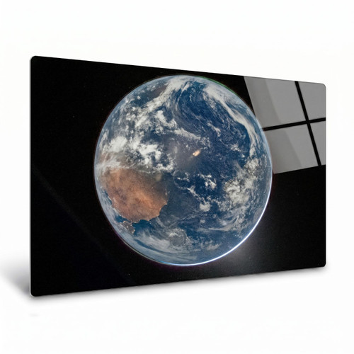 LumaPixx, Artemis II "Hello World" Metal Photo Print, Stunning Photo Printed on a High Gloss Chromaluxe Metal Photo Panel. Choose Your Size