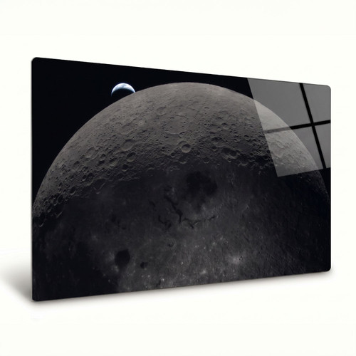 LumaPixx, Artemis II "A New View of the Moon" Metal Photo Print, Stunning Photo Printed on a High Gloss Chromaluxe Metal Photo Panel. Choose Your Size