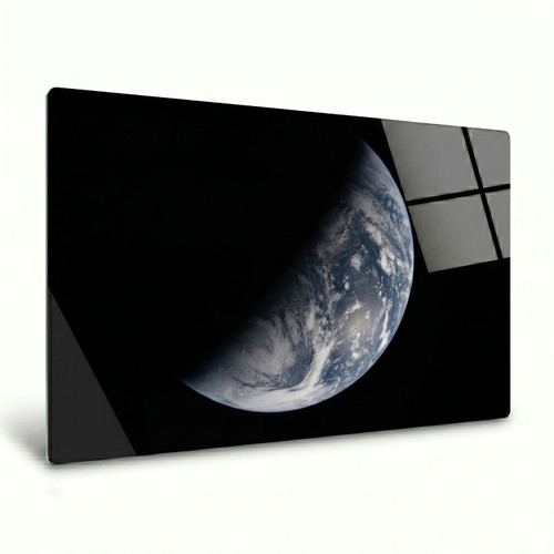 LumaPixx, Artemis II "Our Shared Horizon" Metal Photo Print, Stunning Photo Printed on a High Gloss Chromaluxe Metal Photo Panel. Choose Your Size