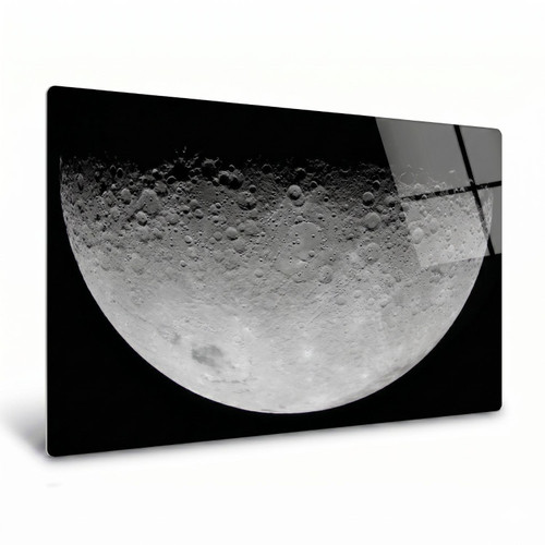 LumaPixx, Artemis II "The Edge of Darkness" Metal Photo Print, Stunning Photo Printed on a High Gloss Chromaluxe Metal Photo Panel. Choose Your Size