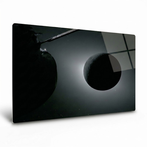 LumaPixx, Artemis II "Eclipsed A View from Orion" Metal Photo Print, Stunning Photo Printed on a High Gloss Chromaluxe Metal Photo Panel. Choose Your Size