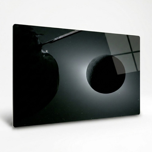 LumaPixx, Artemis II "Eclipsed A View from Orion" Metal Photo Print, Stunning Photo Printed on a High Gloss Chromaluxe Metal Photo Panel. Choose Your Size