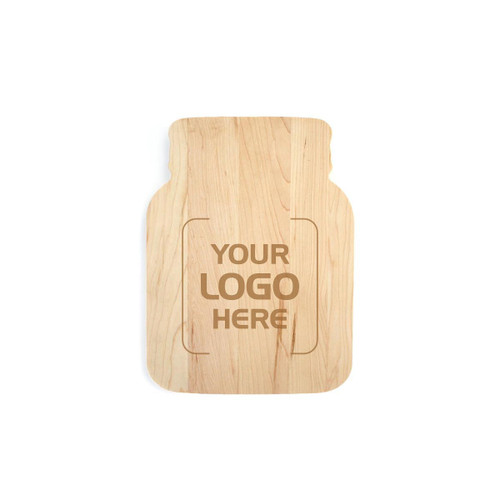 Made4You, Mason Jar Shaped Cutting Board, Maple, Small, 12" x 9" x ¾"