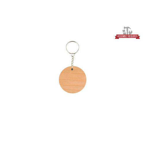 Round Keychain, Cherry, 2" x 2" x 0.125"