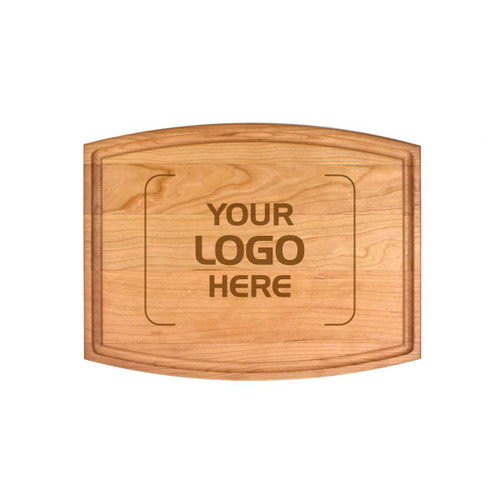 Made4You, Arched Cutting Board with Juice Groove, Cherry, Small, 9" x 12" x ¾"