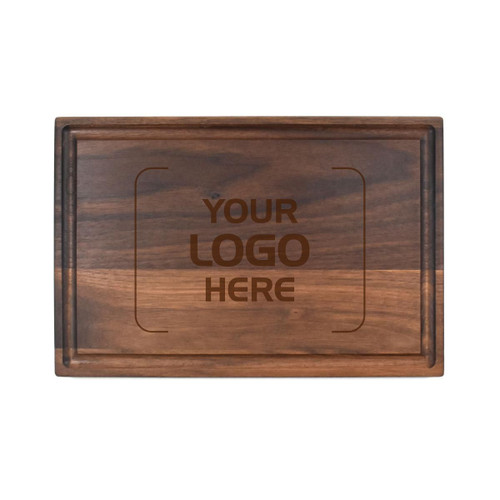 Made4You, Cutting Board with Juice Groove, Walnut, Small, 8” x 12” x ¾”