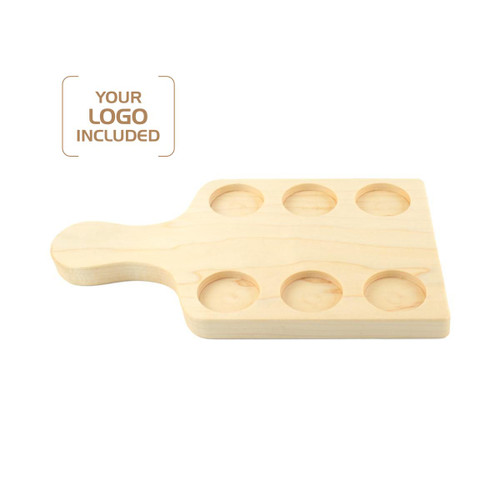Made4You, Flight Board with 6 Slots, Maple, Small, 10 ½" x 6" x ¾"