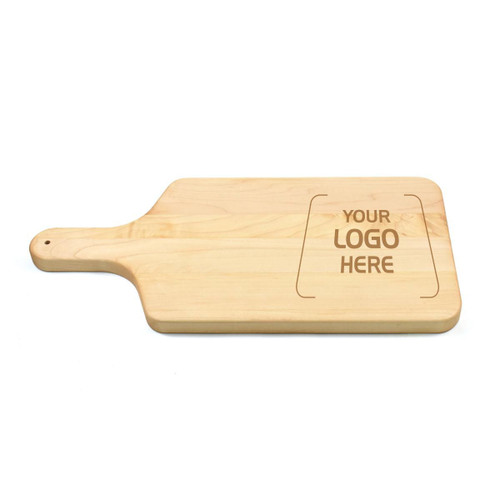 Made4You, Cheese Board with Handle, Maple, Medium, 8" x 17" x ¾"