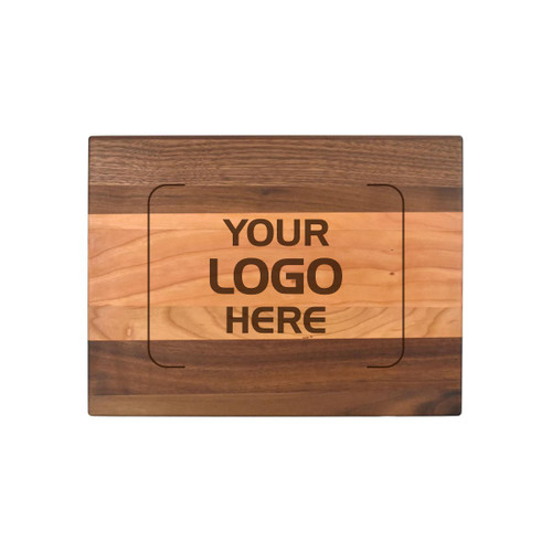 Cutting Board, Walnut and Cherry, Small, 9" x 12" x ¾"
