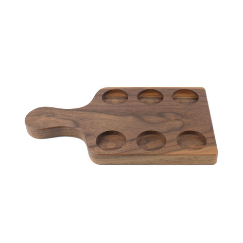 Made4You, Flight Board with 6 Slots, Walnut, Small, 10 ½" x 6" x ¾"