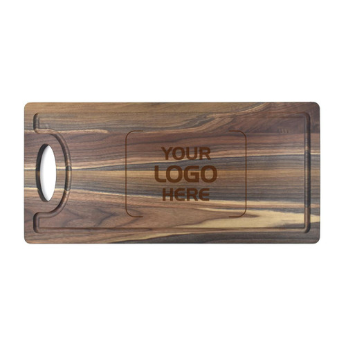 Made4You, Cutting Board with a Handle, Walnut, Large, 22" x 10 1⁄2" x 3/4"