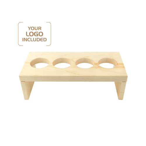 Made4You, Standing Beer Flight Board, Maple, Small, 5" x 11" x 3 ½"