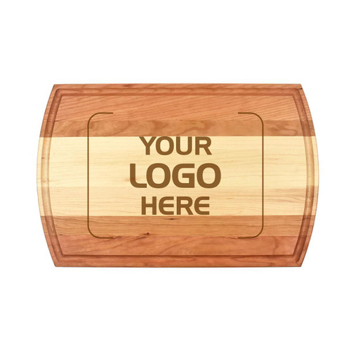 Made4You, Arched Cutting Board, Cherry and Maple, Medium, 10 ½" x 16" x ¾"