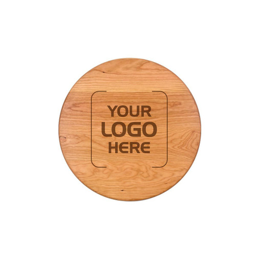 Made4You, Round Cutting Board with Rounded Edges, Cherry, Medium, 15" x ¾"