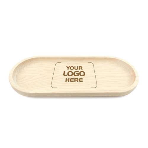 Made4You, Oval Tray, Maple, Medium, 5½" x 13" x ¾”