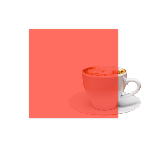 Made4You, Acrylic Sheet, Fluorescent Red, 1/8", 3/16", 1/4" Thick