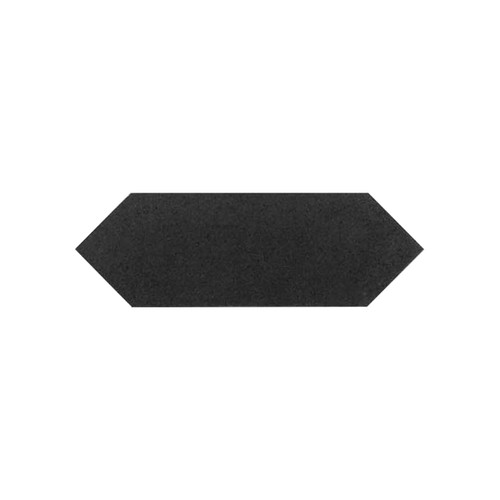 Made4You, Picket Basalt Tile, Honed, Jet Black, 12" x 12"