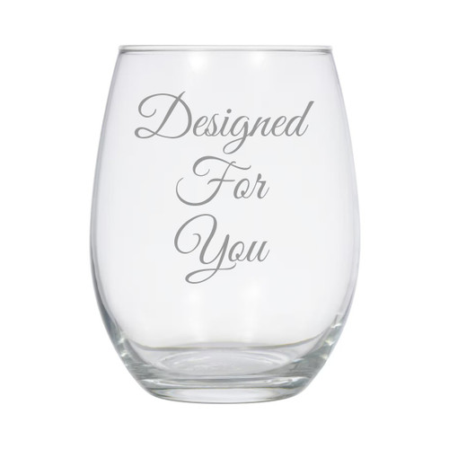 Made4You, Clear Stemless Wine Glass, 20 Oz.