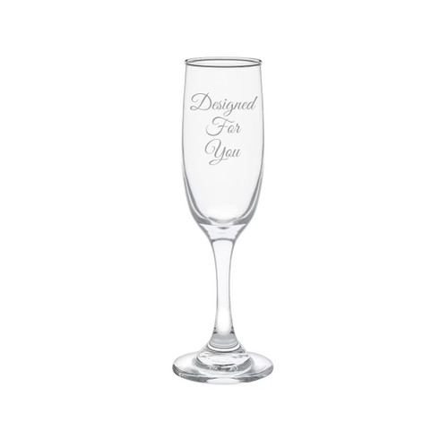 Made4You, Champagne Flute Glass, 6.25 Oz.
