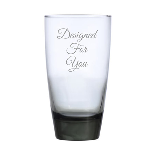 Made4You, Smoked Cooler Glass, Thick Bottom, 18 Oz.