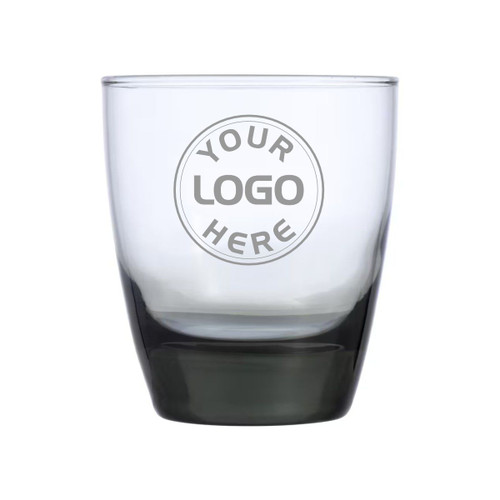 Made4You, Smoked Cocktail Glass with a Logo, Thick Bottom, 13 Oz.