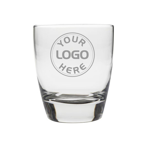 Made4You, Clear Cocktail Glass with a Logo, Thick Bottom, 13 Oz.