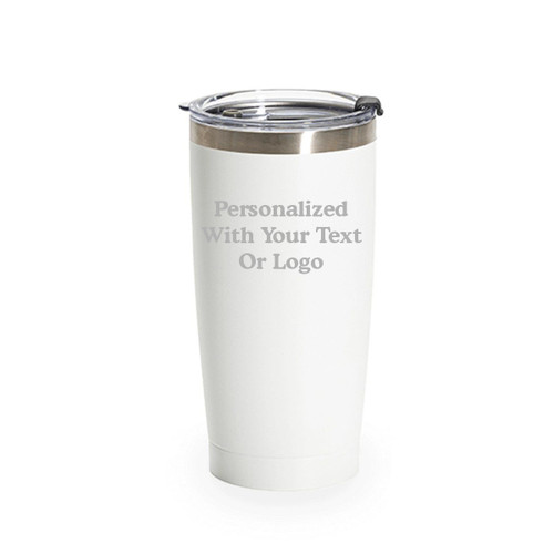 Made4You, White Stainless Steel Tumbler, 20 Oz.