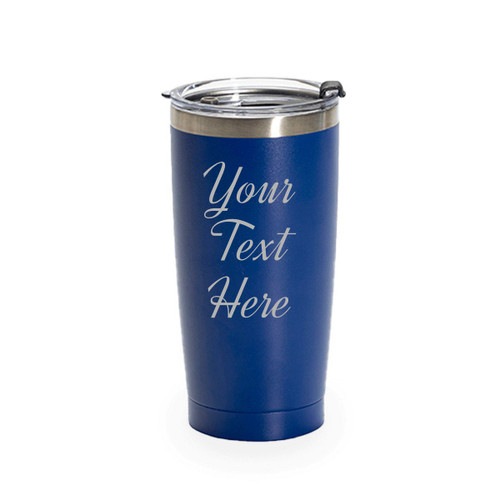 Stainless Steel Tumbler, Royal Blue, 20 Oz.