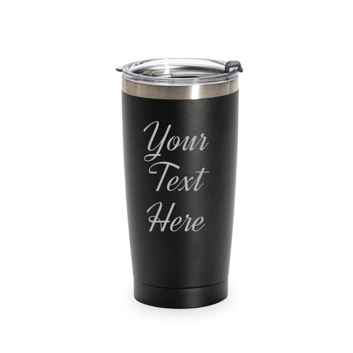 Made4You, Stainless Steel Tumbler, Black, 20 Oz.