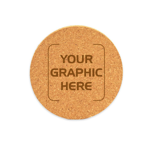 Made4You, Round Cork Coaster, 4” x 4” x 3/16”