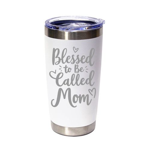 'Blessed To Be Called Mom', Stainless Steel Tumbler, 20 Oz., Choose Your Color, Made4You