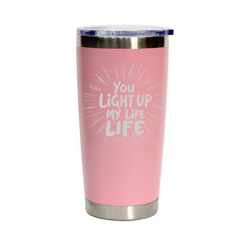 'You Light Up My Life', Stainless Steel Tumbler, 20 Oz., Choose Your Color, Made4You