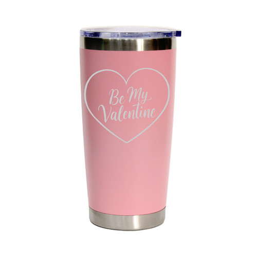 'Be My Valentine', Stainless Steel Tumbler, 20 Oz., Choose Your Color, Made4You
