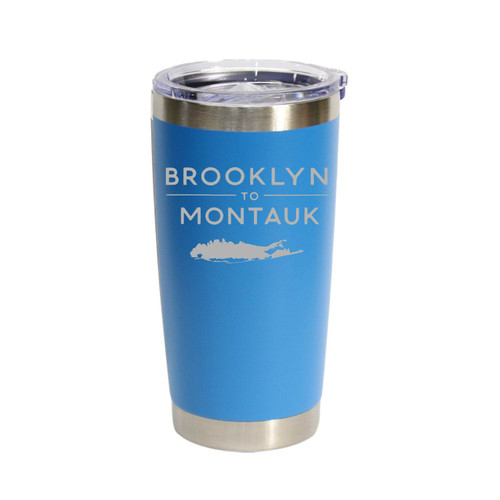 Brooklyn To Montauk', Stainless Steel Tumbler, 20 Oz., Choose Your Color, Made4You