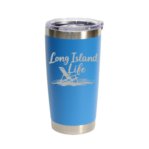 Long Island Life', Stainless Steel Tumbler, 20 Oz., Choose Your Color, Made4You