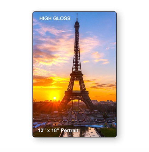 LumaPixx, Custom Metal Photo Print, 12" x 18" Portrait, Printed on High Gloss ChromaLuxe® Aluminum